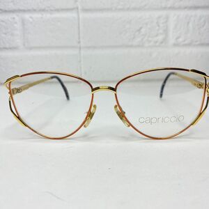 NEW Capriccio .023 col.75 Gold Eyeglasses Glasses‎ Frame 59-15-140mm H2650